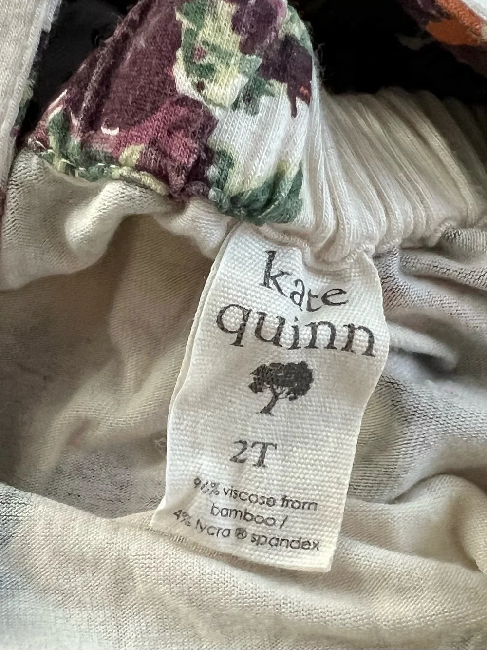 Kate Quinn Girls Bamboo Ruffle Strap Coveralls Size 2T